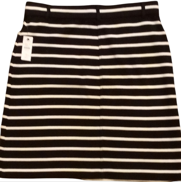 Talbot's -Black Skirt W/White Stripes, Belt Loops, Front Pockets,Pull On,Size SP - Picture 5 of 9